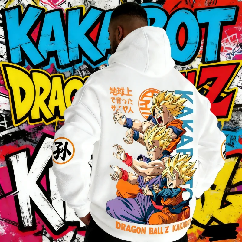 2026 Neuer Herbst/Winter Dragon Ball 40. Jubiläum Kakarot 100% Baumwolle Anime Hoodie Übergröße Lässige Streetwear Unisex Y2k