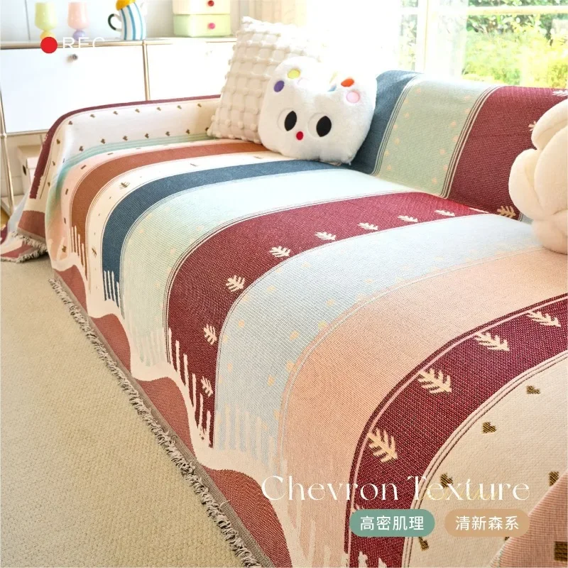 Fashionable Chenille Sofa Towel Four Season Universal One-piece Style Full Coverage Sofa Cover Cloth Anti Slip Dustproof Covers