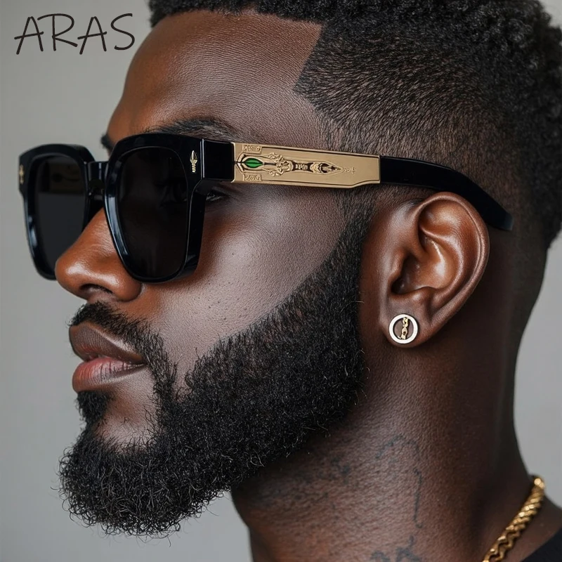 

Oversized Square Polarized Sunglasses Men 2025 Luxury Brand Trendy Steampunk Sun Glasses Vintage UV400 Outdoor Eyewear For Male