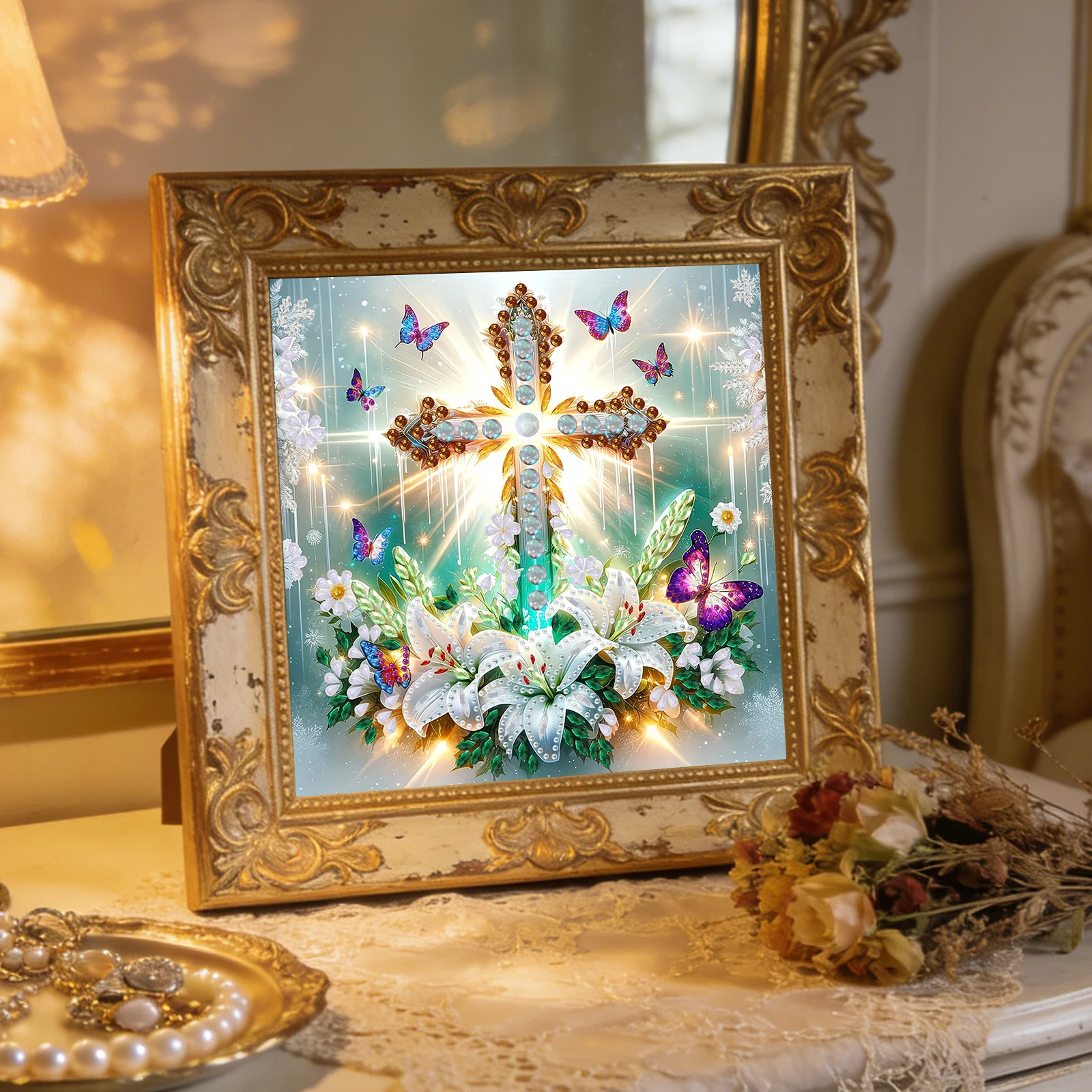

Special Shaped 5D DIY Partial Drill Diamond Art Kit for Adults Gift Home Wall Decor Diamonds Dots Gem Art Kits 11.81 X11.81inch
