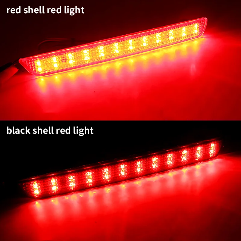 2Pcs LED Rear Bumper Reflector Warning Light For Mazda 3 04-09 Mazdaspeed 3 07-09 Axela BK5P/BKEP/BK3P Braking Brake Light