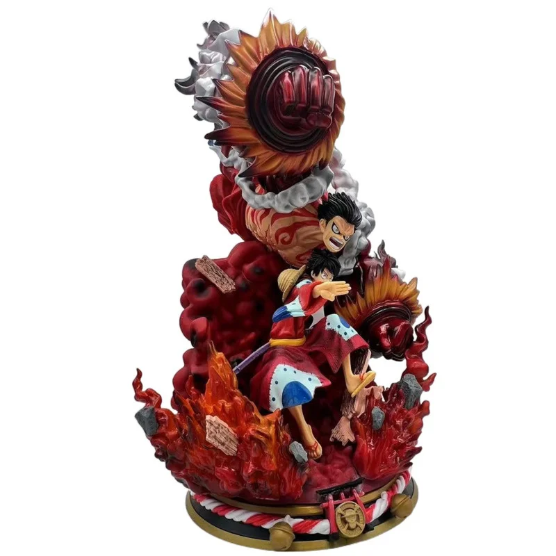 One Piece GK Luffy Gear 4 Snakeman 45cm Oversize Statue Action Figure Anime Model Figurine Collection Doll Toy Figma