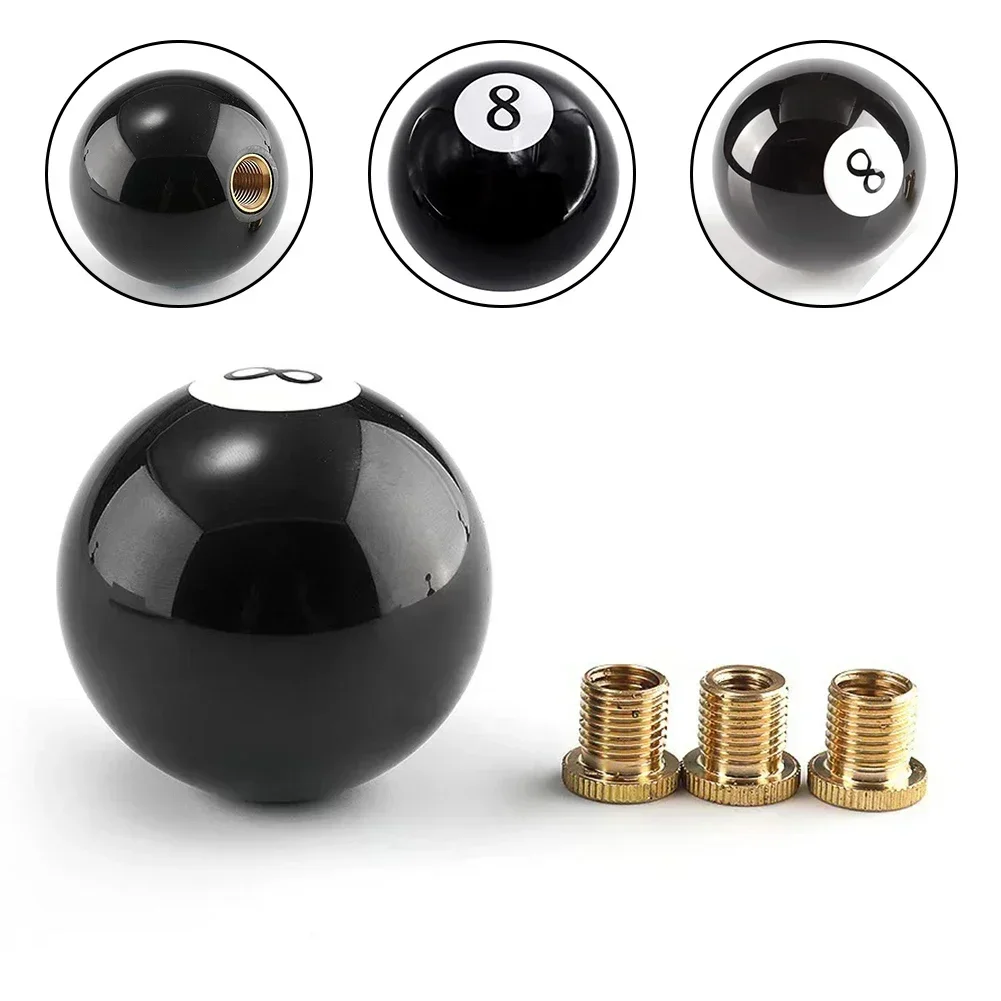 Pomello del cambio a sfera da biliardo Pomello del cambio a 8 sfere per migliorare lo stile dell'auto Stile migliorato Squisita fattura Design umanizzato