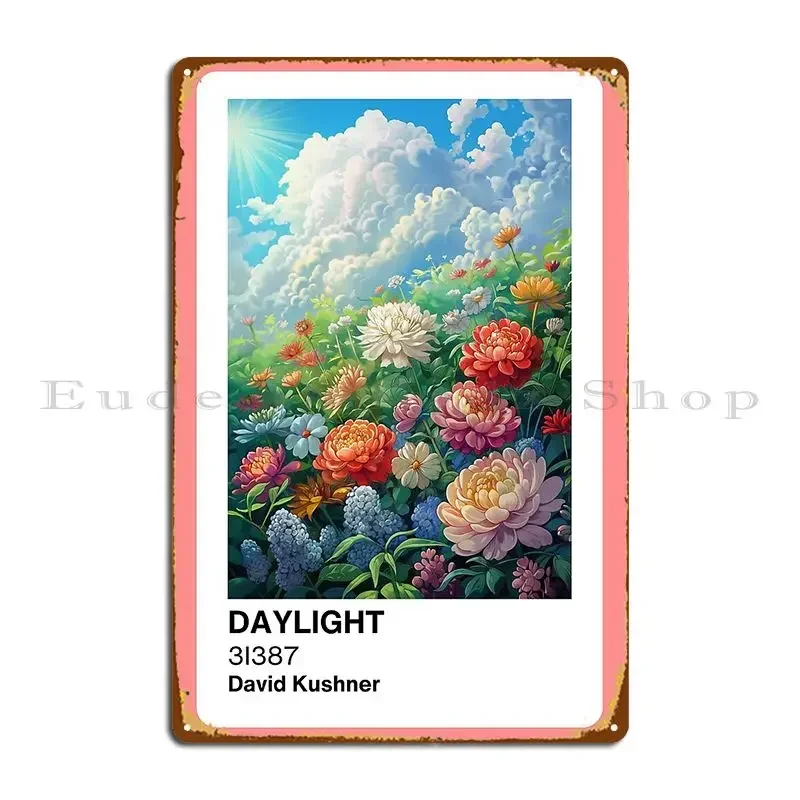 Daylight David Kushner Pantone Card Metal Sign Create Custom Cave Cinema Rusty Tin Sign Poster