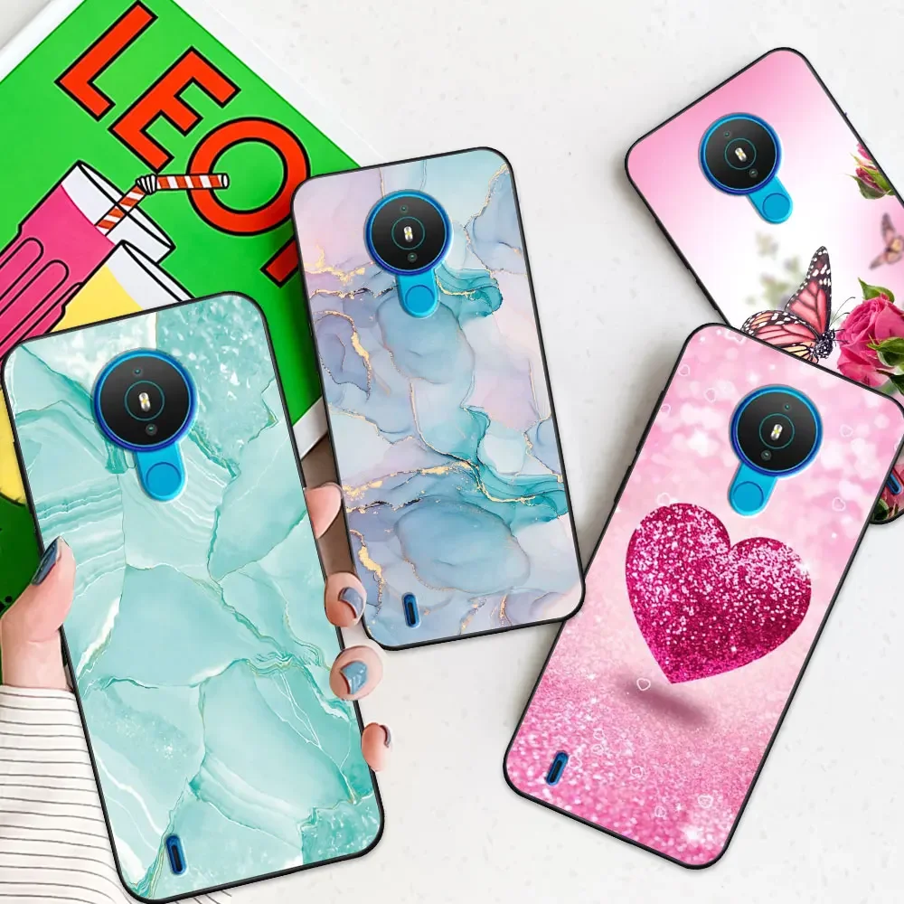 Case For Nokia 1.4 2.4 3.4 5.3 Coque Nokia 5.4 TPU Soft Silicone Funda Phone Case For Nokia 1.4 TA-1322 Capa Cover Bumper Marble