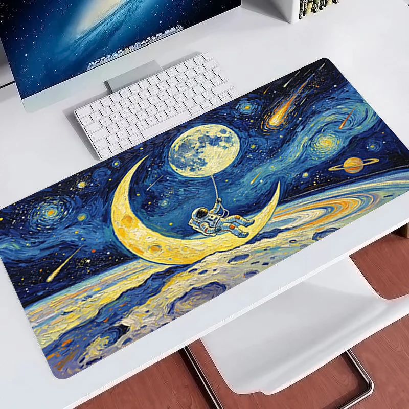 Popular Mouse Pad Animation Office E-sports Gaming Table Mat Oversized Computer Keyboard Pads Artistic style astronaut Mouse Mat