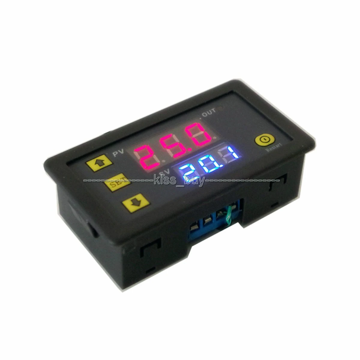Dc 5V 12V 24V Cyclus Timer Vertraging Tijdschakelaar Digitale Dual Display Relay Module 0-999 Uur/Min/Sec