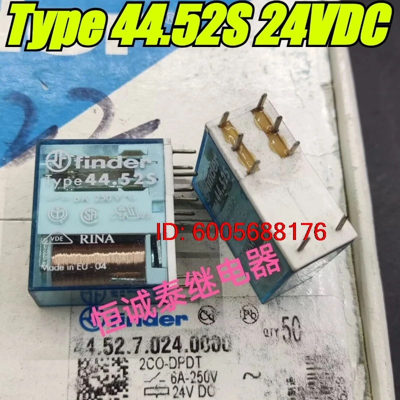 （Brand New）5pcs/lot 100% original genuine relay:44.52.7.024.0000 Type 44.52S 24VDC 6A 8pins