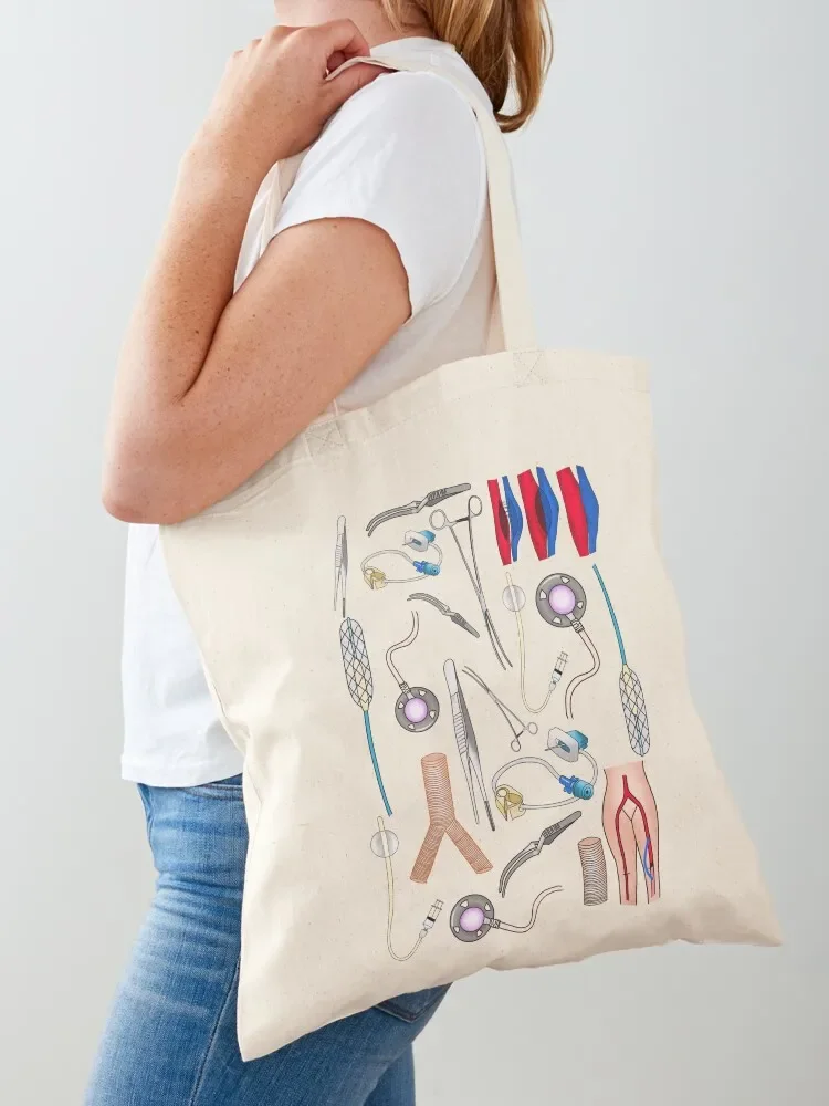 

vascular surgery Tote Bag shopper bag woman canvas canvas custom