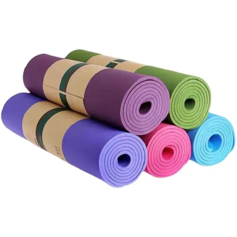 TPE Yoga Mat Non Slip Eco Friendly Fitness Exercise Mat with Carrying Strap Pro Yoga Mats for Women,Workout Mats Home Pilates