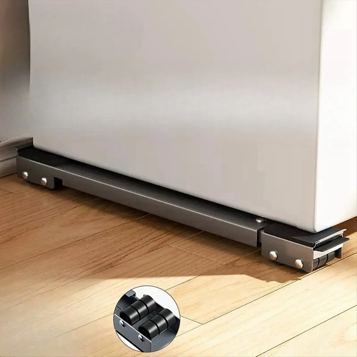 (ABZD) Adjustable Movable Base for Refrigerator and Washing Machine-Roller Bracket with 16 Wheels to Enhance Stability A
