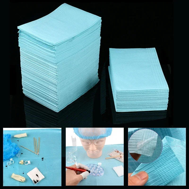 125 Pcs Disposable Tattoo Clean Pad  Table Covers Clean Pad Patient Dental Napkins Beauty  Accessories  Bibs