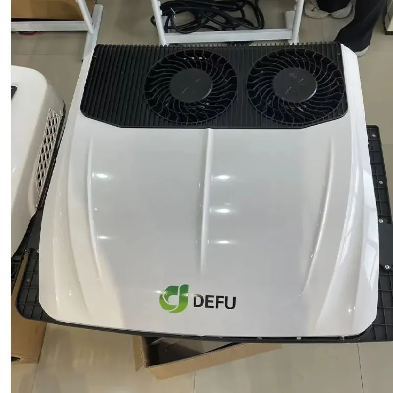 سقف الشاحنة RV مكيف الهواء 12/24 فولت المقصورة فان التخييم R134A المبردات 7500-10500BTU وقوف السيارات مكيف الهواء #1