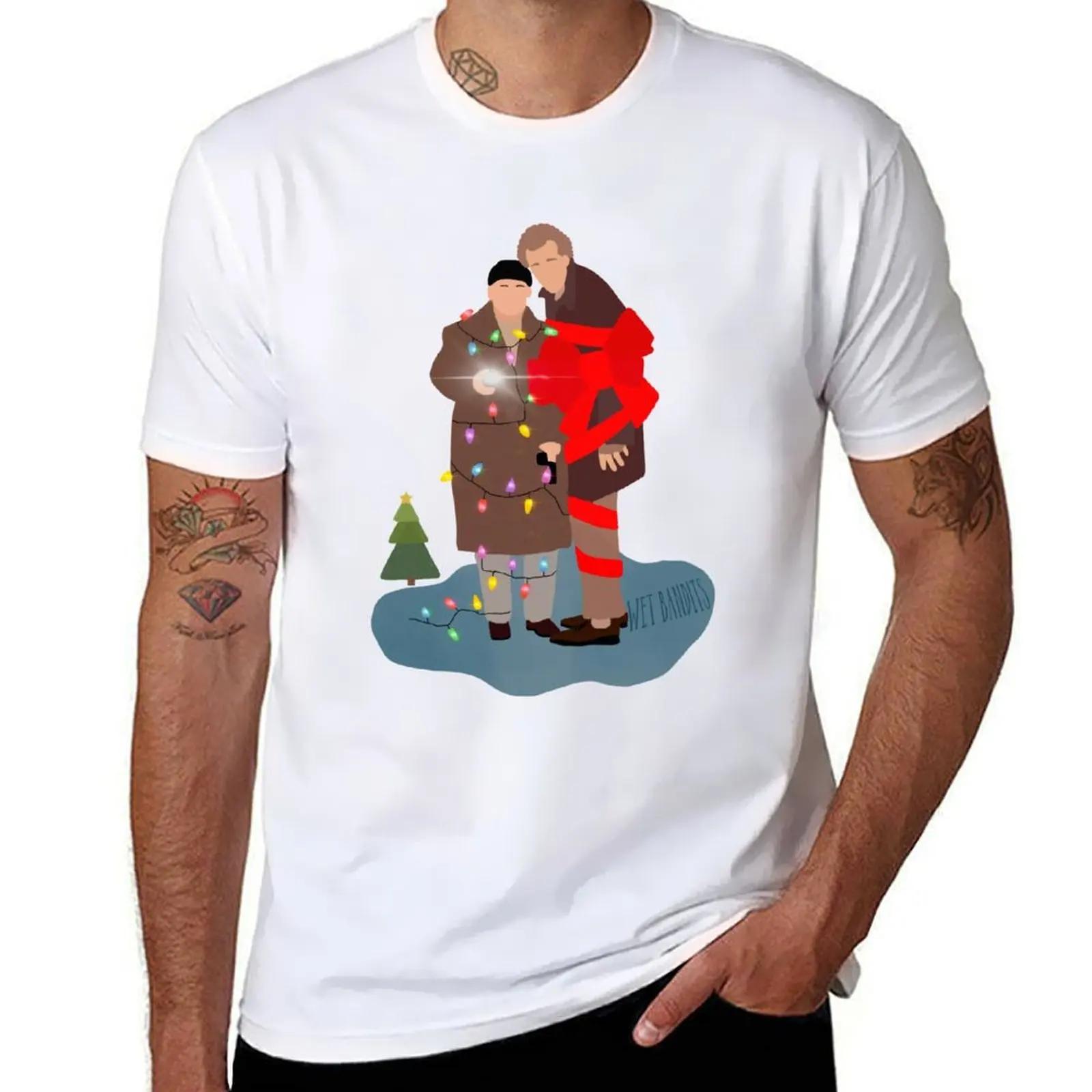 

Wet Bandits Christmas T-Shirt man t shirt cotton high quality t shirt man designer