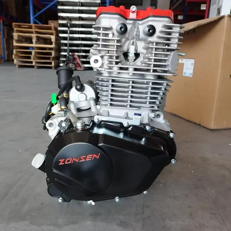 OEM 300CC 4 Stroke Air Cooled SOHC 4 Valve CDI Motorcycle Engine for Zongshen CB300RL 6 Speed Gearshift Off Road Bike