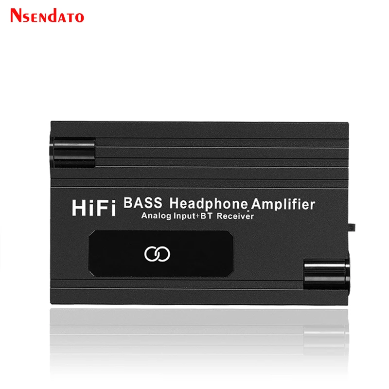 16-600Ω HiFi BASS Headphone Amplifier With BT V5.0 HiFi Bass Boost Earphone Amplifier Rechargeable 3.5mm With Volume Control