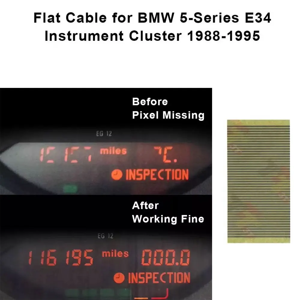 Flat Cable for BMW 5-Series E34 Instrument Cluster 1988-1995