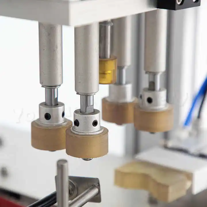 YL-L خط الإنتاج التلقائي زجاجة بلاستيكية مستديرة لصق صلصة مستحضرات التجميل كريم لصق ملء السد وآلة وضع العلامات