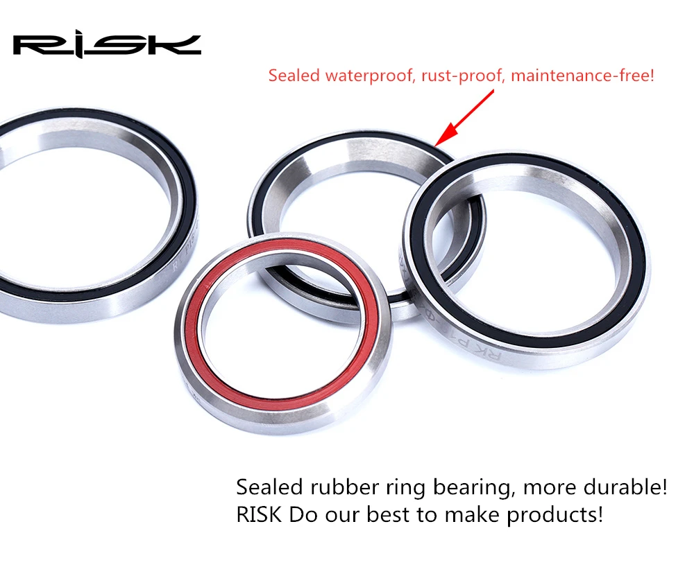 RISIKO Fahrrad Headset Lager 41/41,8/47/49/52mm MTB Road Fahrrad Headset Lager Reparatur stahl Teile Fahrrad Zubehör – Detail 6