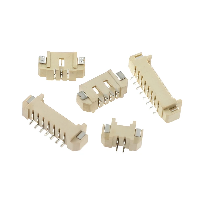 1000pcs MX1.25mm Horizontal Patch Welding Board Socket with Spacing 1.25mm  2 3 4 5 6 7 8 10P. Female Socket