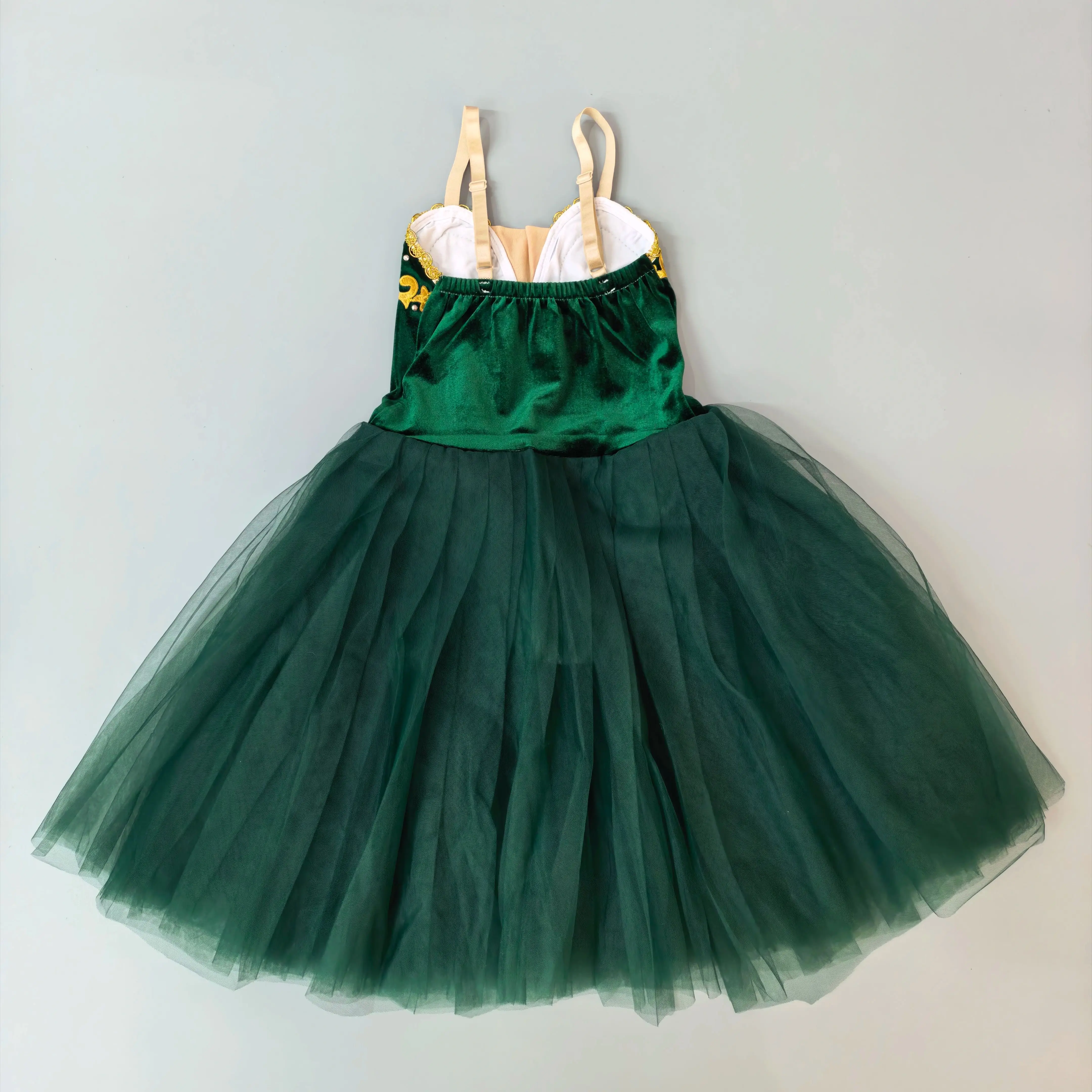Professional Ballet Tutu Swan Lake Dark Green Dance Costume Pancake Girls Classical Ballet Tutu