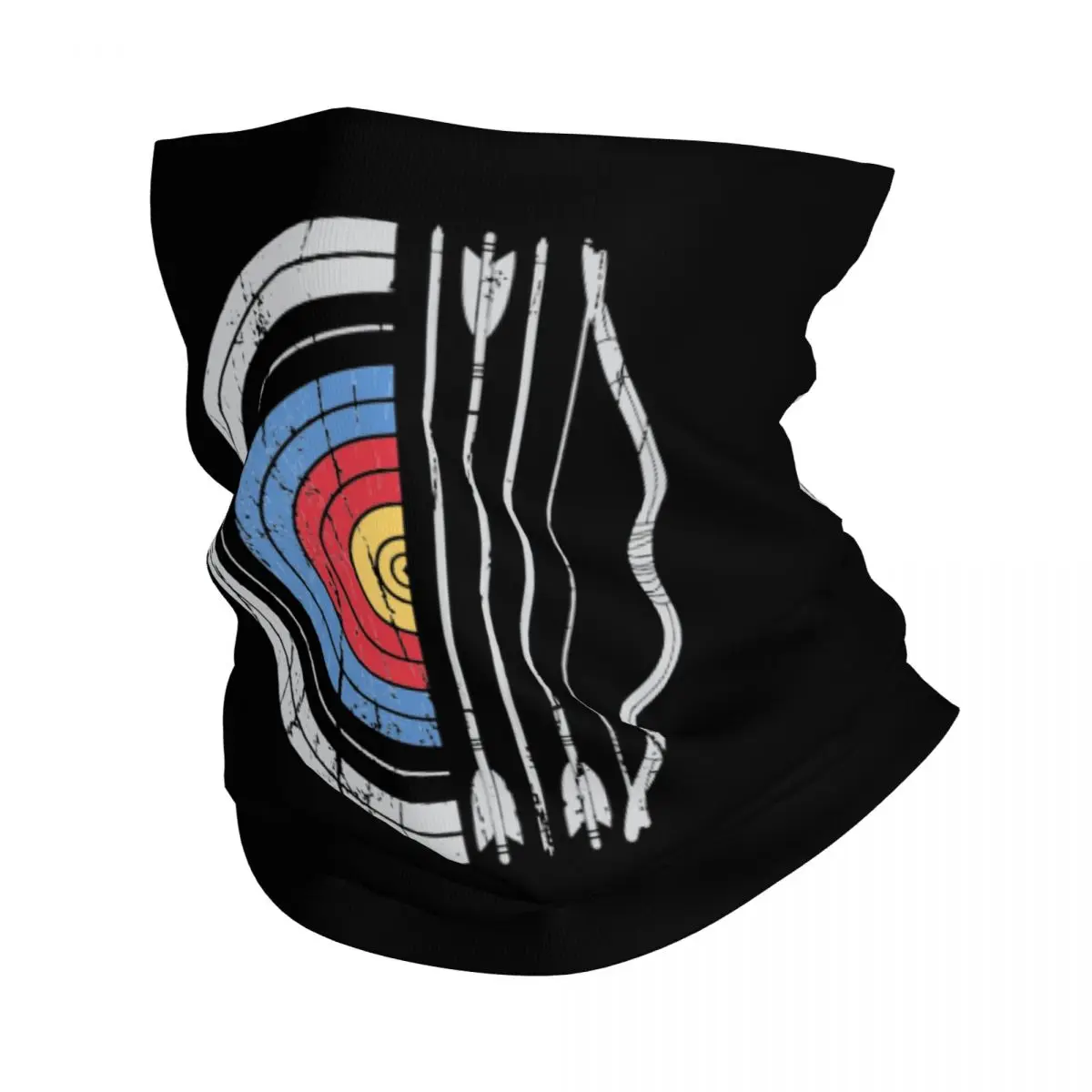 Archery Target Bow And Arrow Archer Bandana Neck Cover Balaclavas Wrap Scarf Multi-use Headband Hiking for Men Women Windproof