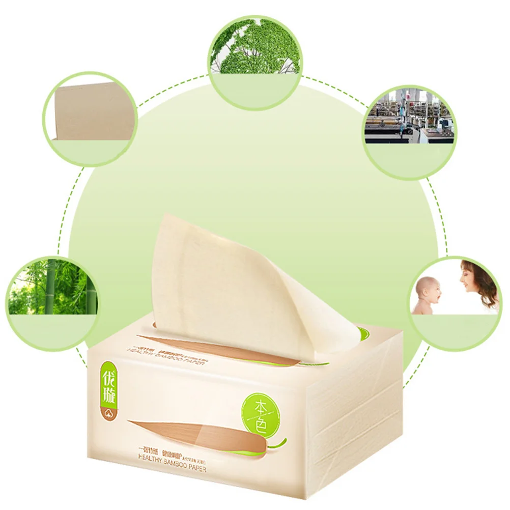 6 عبوات مناديل ورقية لب الخيزران صديقة للبيئة سريعة الامتصاص للمطبخ والحمام والفندق وورق استخلاص المساحات العامة #6