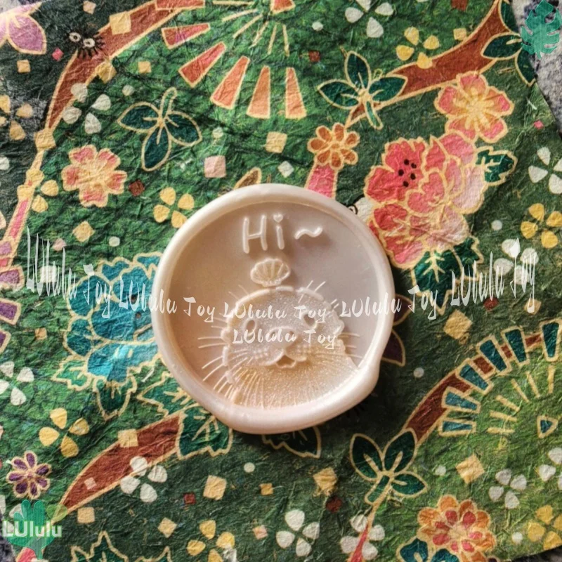 Wax Seal Stamp Embossed Summer Cool Series Greeting Customized Card Embossed Full Print Envelope Gift Wax Seal Stamp Toys