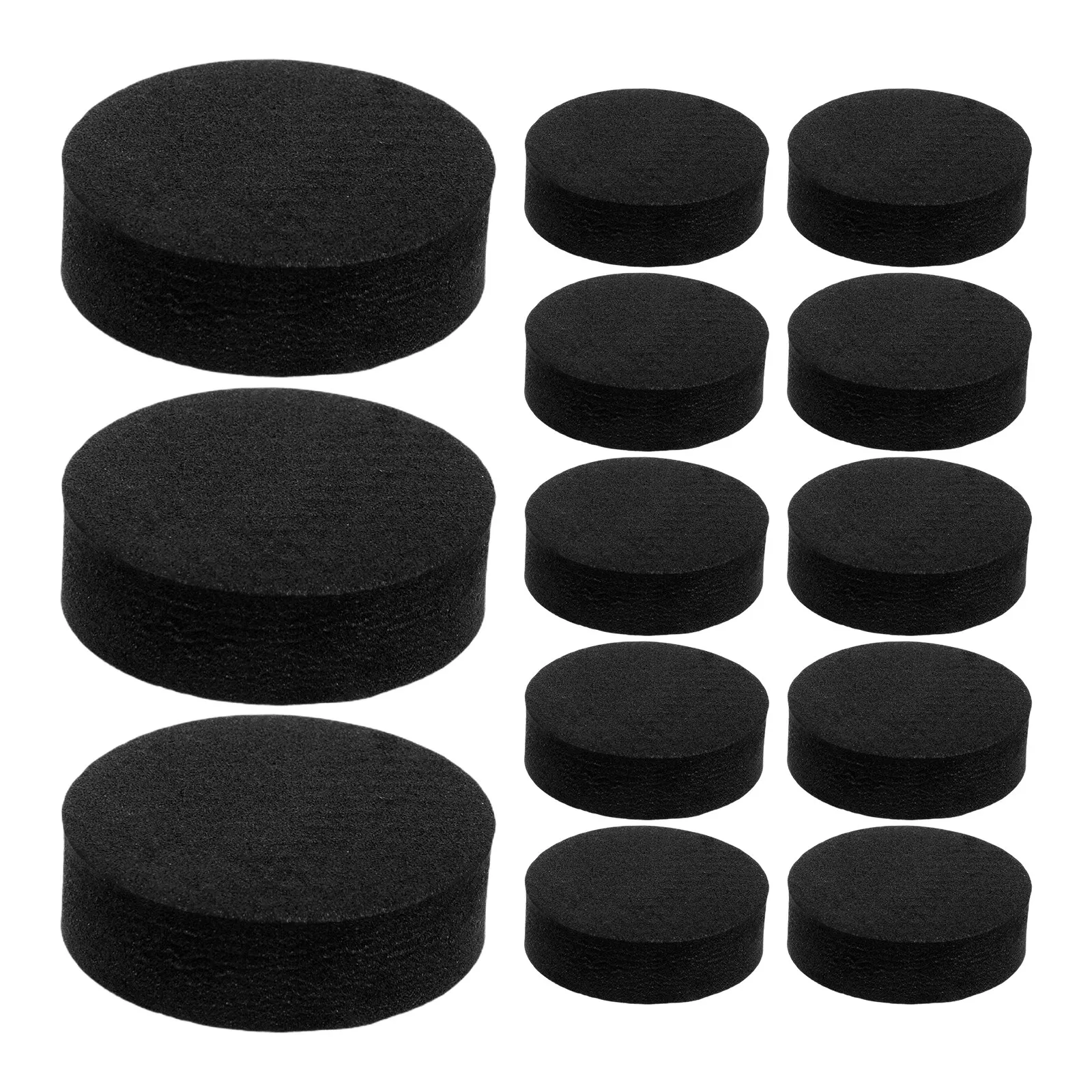 

48Pcs Shock Absorbing Foam Pads Black Self Adhesive Furniture Leg Protectors for Hardwood Floors Anti Skid Chair Table Floor