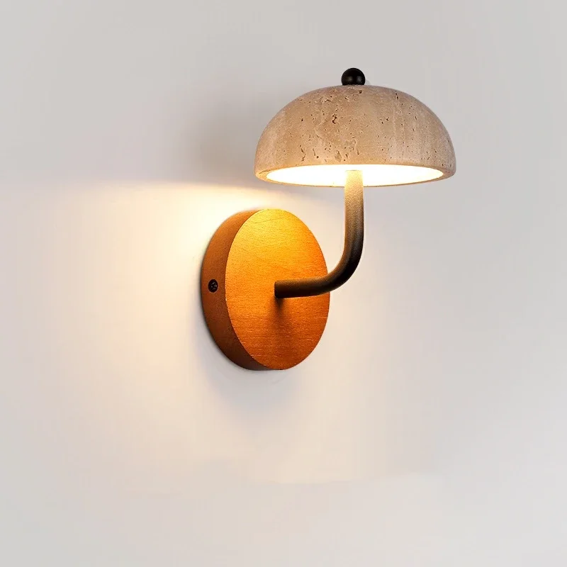 Retro Stenen Wandlamp Hoge Kwaliteit Led Wandlamp Stenen Schans Lamp Voor Slaapkamer Woonkamer Interieur Verlichting