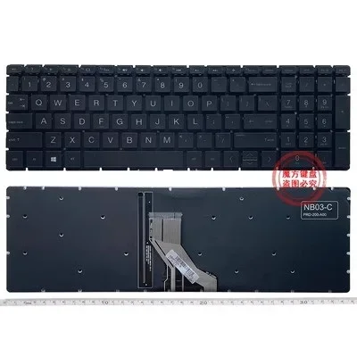 New US Keyboard Backlight For HP 250 G7 255 G7 256 G7 TPN-Q200 Q208 C141 Q241 C151 English Keyboard