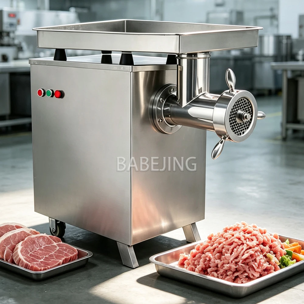 Stable Running Commercial Meat Mincer Industrial Electric Grinder For Fresh Meat Processing