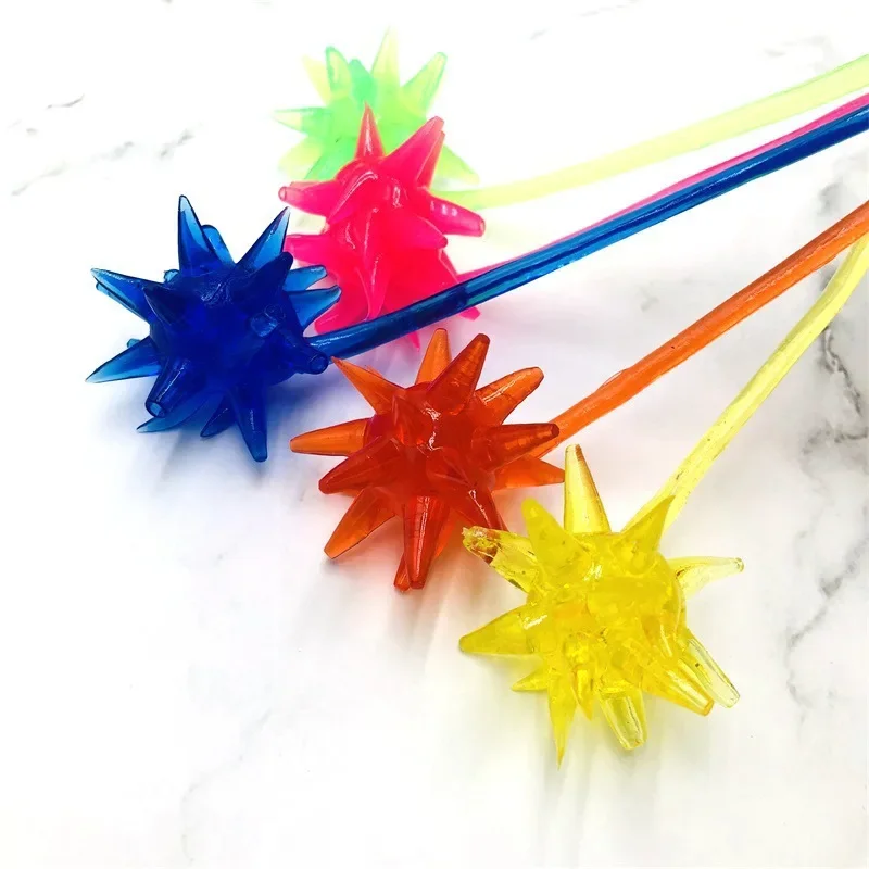 50PCS Sticky Meteor Hammer  Hand  Masterpiece Telescopic  Elastic Large  Hammer Children's Nostalgic Toy