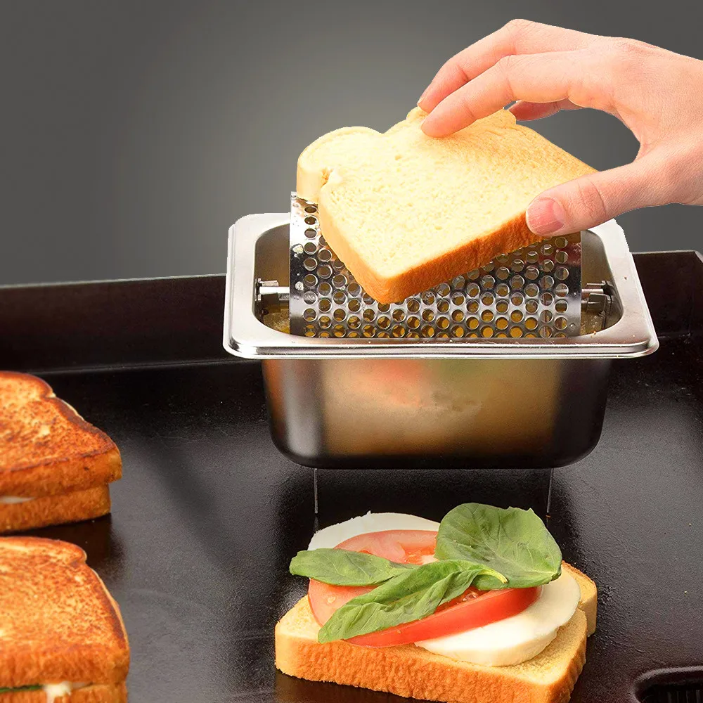 Stainless Steel Butter Spread Wheel For Spreads Butter Evenly Kitchen Accessories Melted Butter Dispenser American Burger Tool