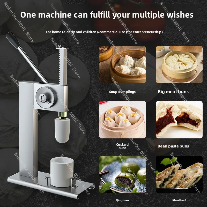 Manual Semi‑Automatic Bao Making Machine, Household Commercial Imitation Hand‑Stuffed Machine for Stuffed Buns & Xiao Long Bao
