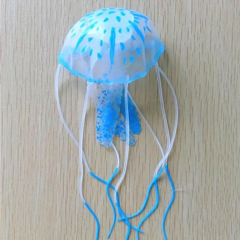 Efecto brillante medusas artificiales pecera acuario decoración Mini ornamento submarino 1 Uds