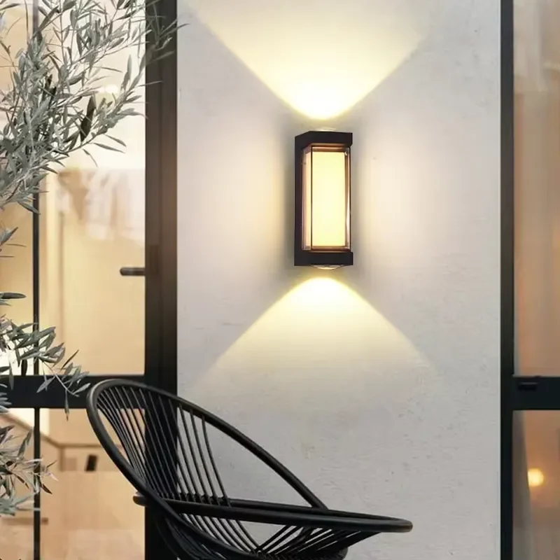 Modern LED Wall Lamp Up and Down Glow Outdoor Indoor Lighting Fixture