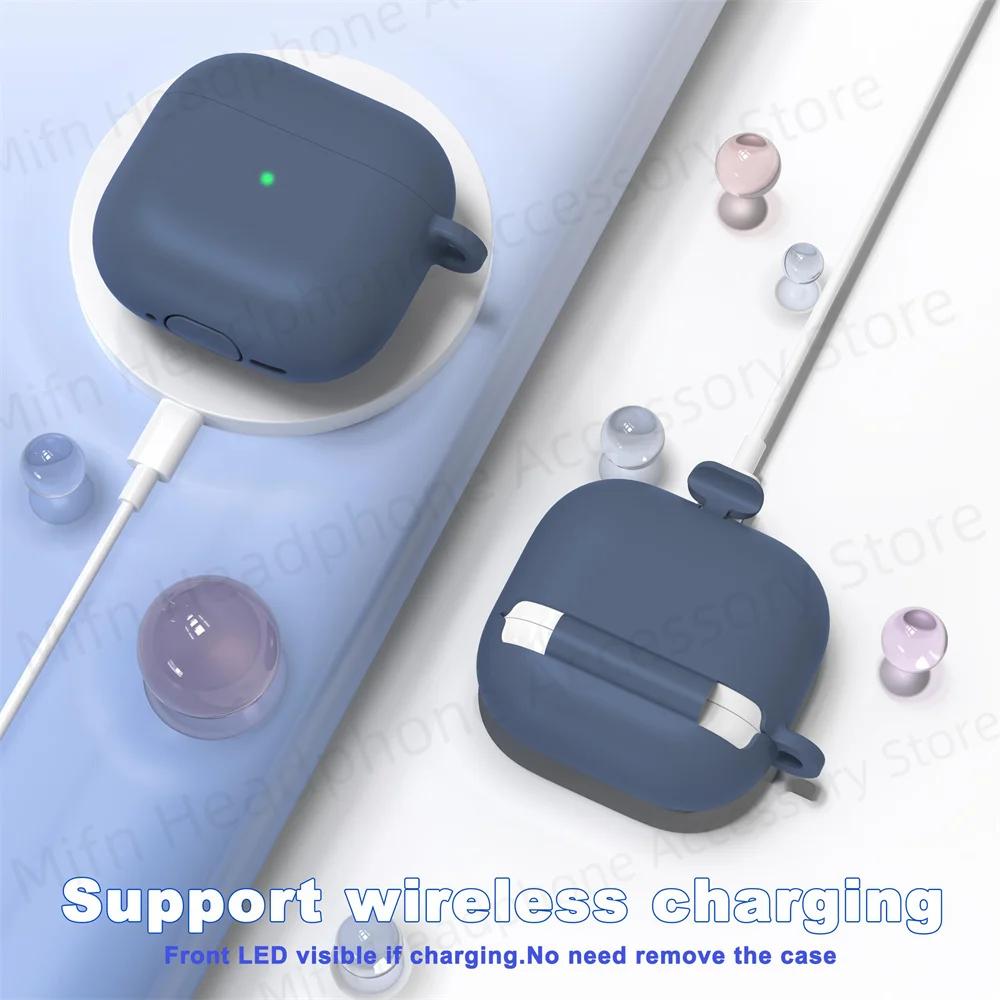 silicone case for Airpods 4（2024）/Apple AirPods 4 with Active Noise Cancellation earphone Cases with cleaning kit for Airpods 4