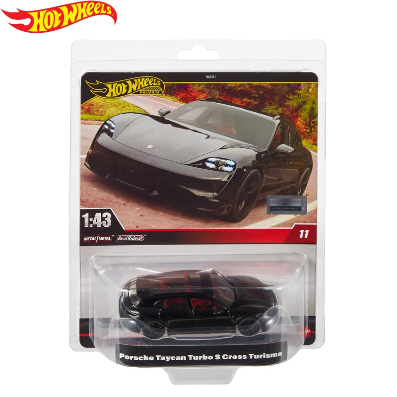 Official Hot Wheels Premium Car 1/43 Diecast Boys Toys Ram Porshce Taycan Turbo Cross Turismo Ford Mustang Model Birthday Gift