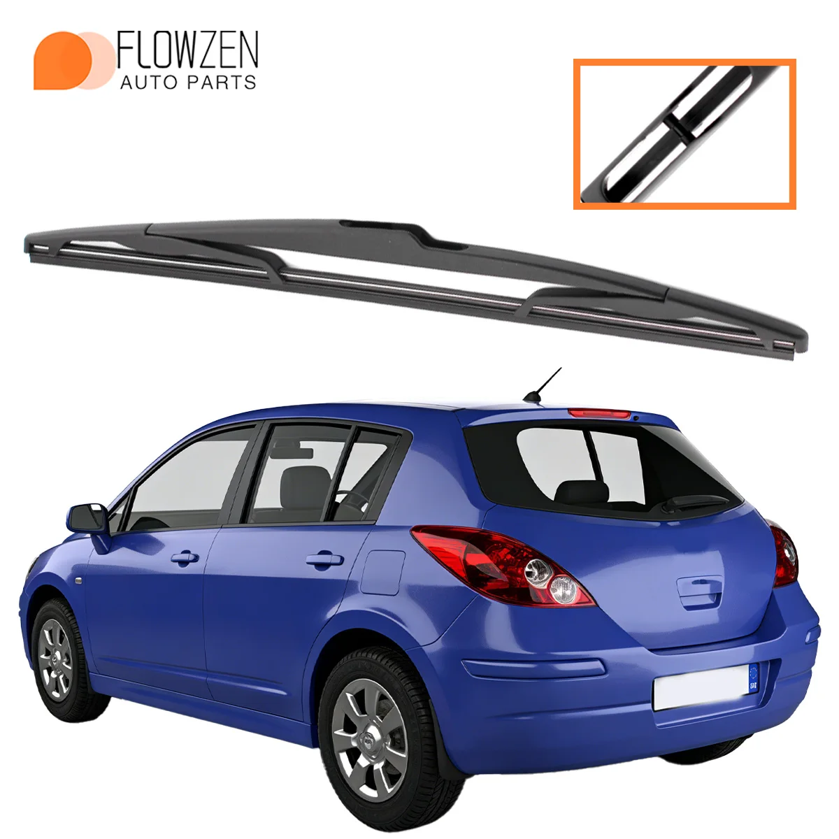 

1PC Rear Wiper Suitable For Nissan Tiida Versa 2007-2012 Car Parts Rear Windshield Wiper Blades Windshield Washer Accessori