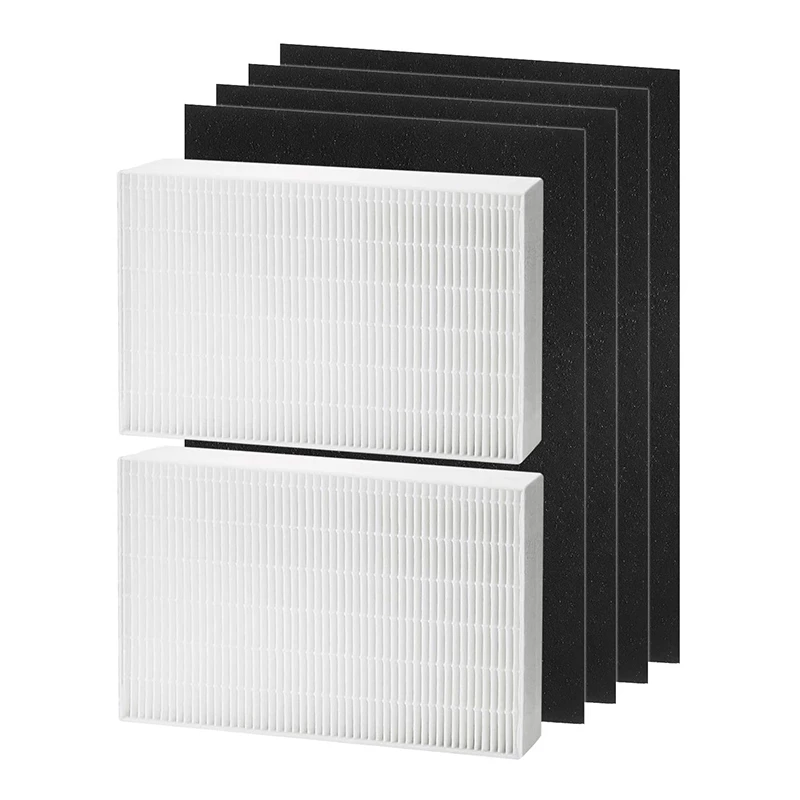 

2 HEPA Filters And 4 Activated Carbon Pre Filters For Honeywell HPA200 Series HRF-R2 HPA200 HPA201 HA202 HPA204 HPA250