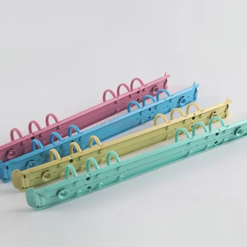 Clip per fori hardware color caramello, clip per fori colorati, clip per fogli sciolti, clip in metallo per notebook, clip per cancelleria