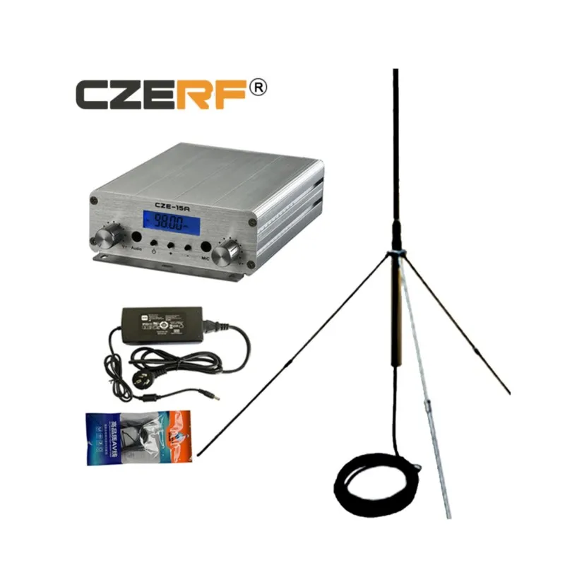 

FM 15w stereo transmitter 87-108MHZ only host Frequency modulation broadcast transmitter