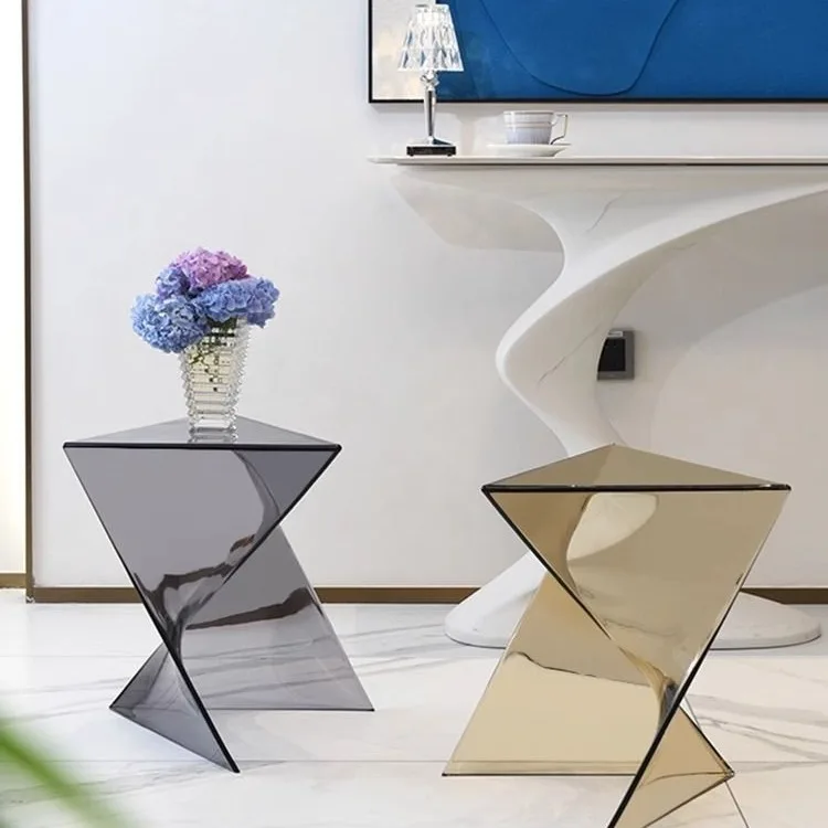 ins creative sofa side table modern simple small apartment geometric coffee table