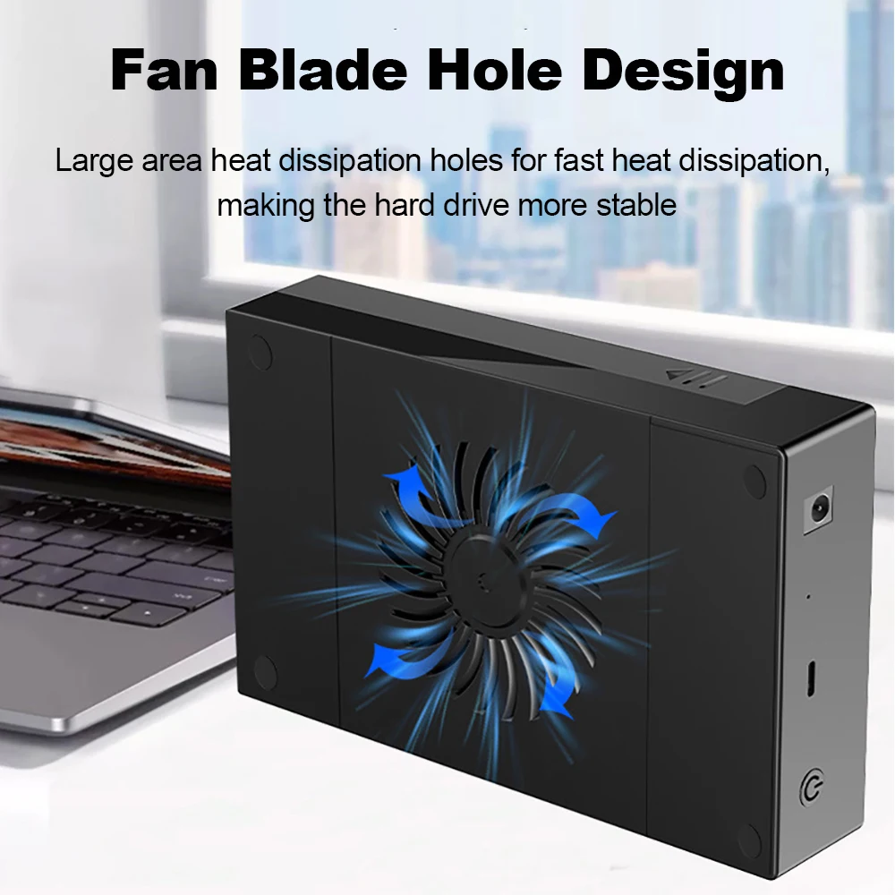 Caja HDD de 2,5/3,5 pulgadas, caja de disco duro externo USB 3,0, instalación sin herramientas, carcasa de disco duro SATA a USB, HDD máximo de 22TB para ordenador portátil