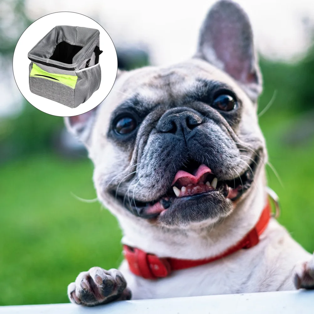 

Pet Carrier for Bike Collapsible Basket Foldable Travel Oxford Folding Small Front Handle