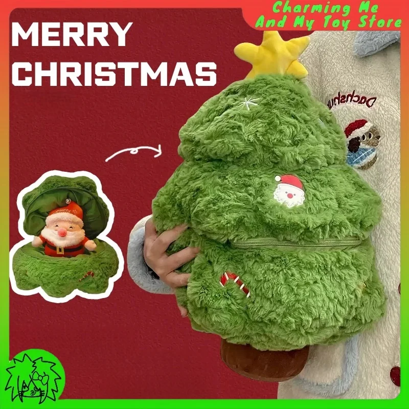 

Christmas Tree Plush Toy Throw Pillow Living Room Xmas Decoration Cushion Bay Window Pillow Sofa Ornament Toy Holiday Gifts