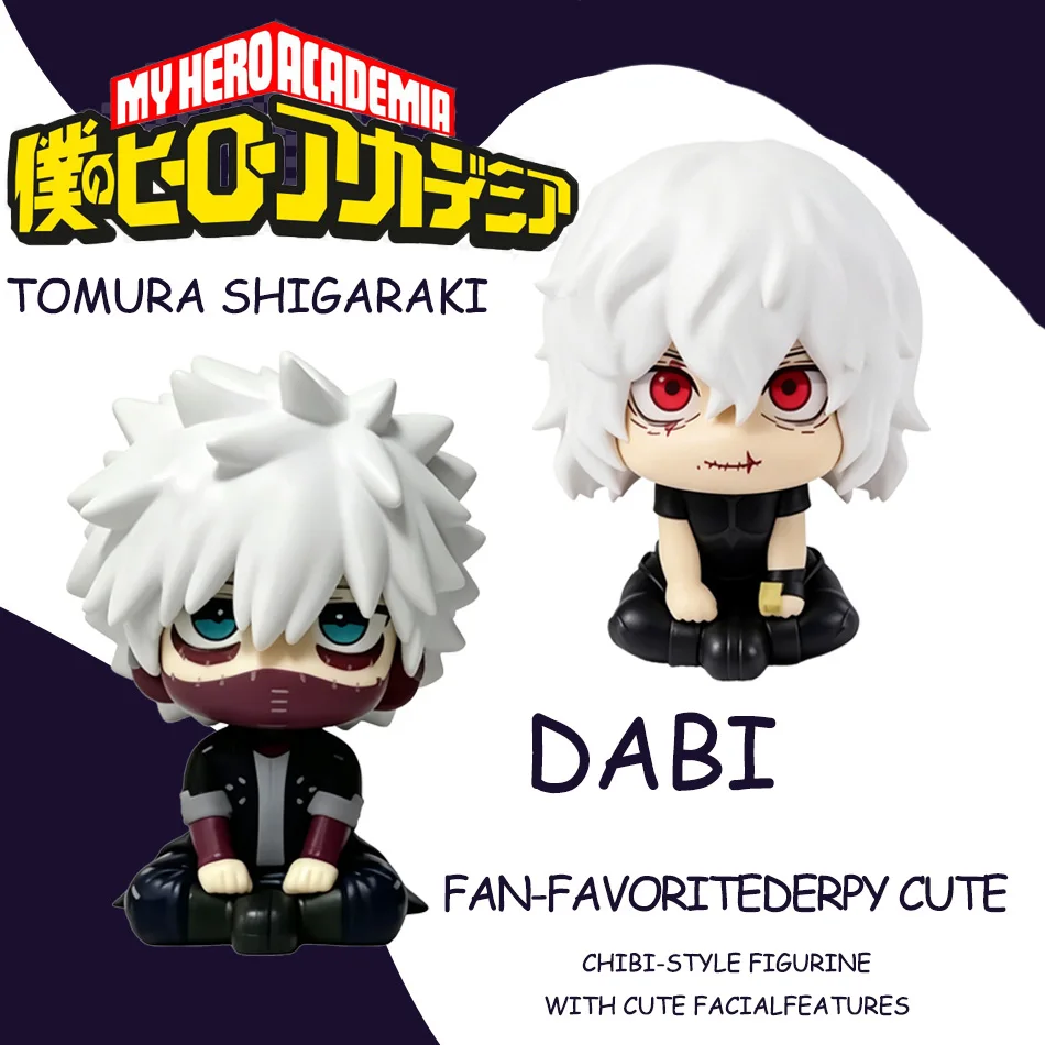 10cm My Hero Academia (MHA): Tomura / Dabi / Izuku / Deku / Katsuki Kacchan Niedliche Chibi PVC-Figur |   Sammelbare Spielzeugmodelle als Geschenke