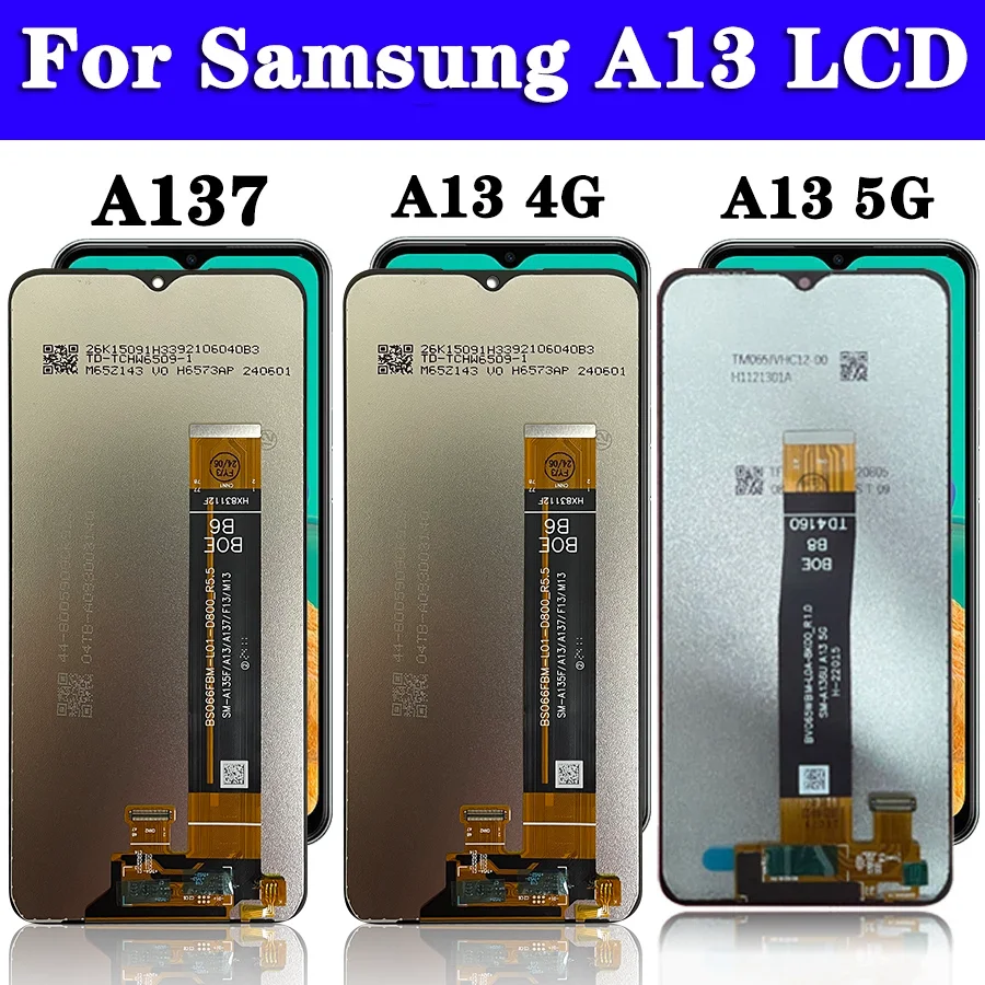 High Quality For Samsung A13 LCD Display Screen Touch Panel Digitizer Replacement Parts For Samsung A135F A136U A137F LCD