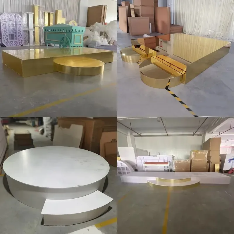 Wedding Stage Props Background Floor Outdoor Performance PVC Acrylic Party Decoration